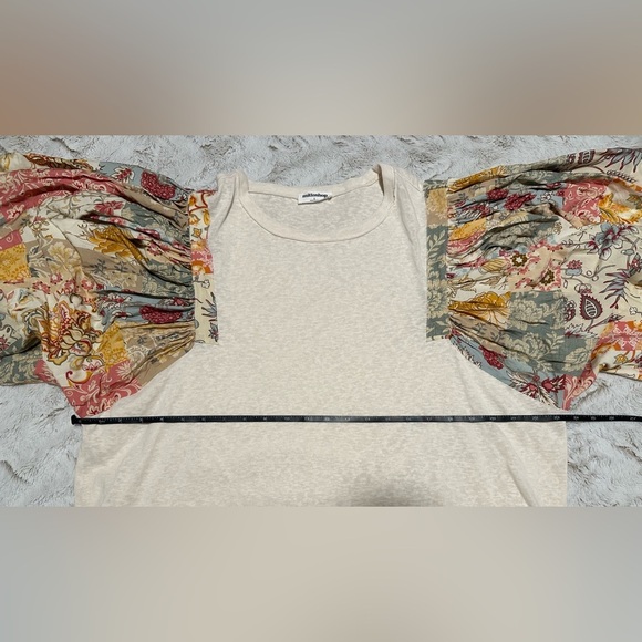 Mittoshop floral patchwork batwing sleeve blouse - Picture 4 of 12